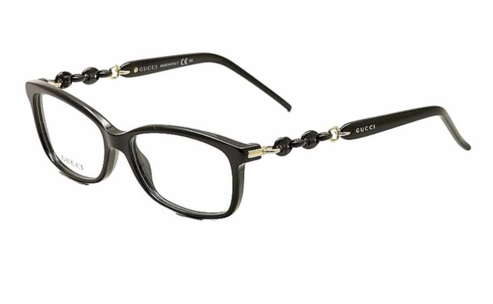 Gucci Eyeglasses GG 3624 6DQ Polished Black/Gold Square Frame